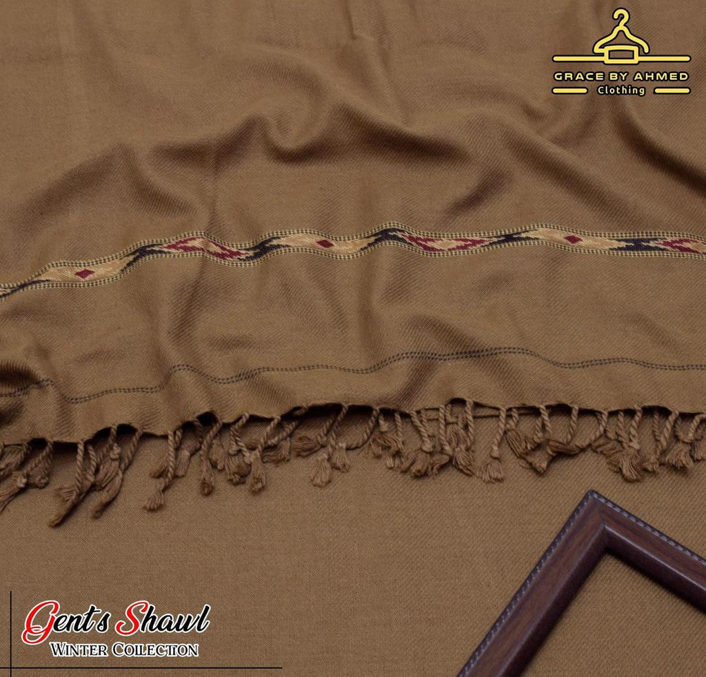 Men's Velvet Plain Shawl - Bonanza Satrangi 3 Yard Winter Collection