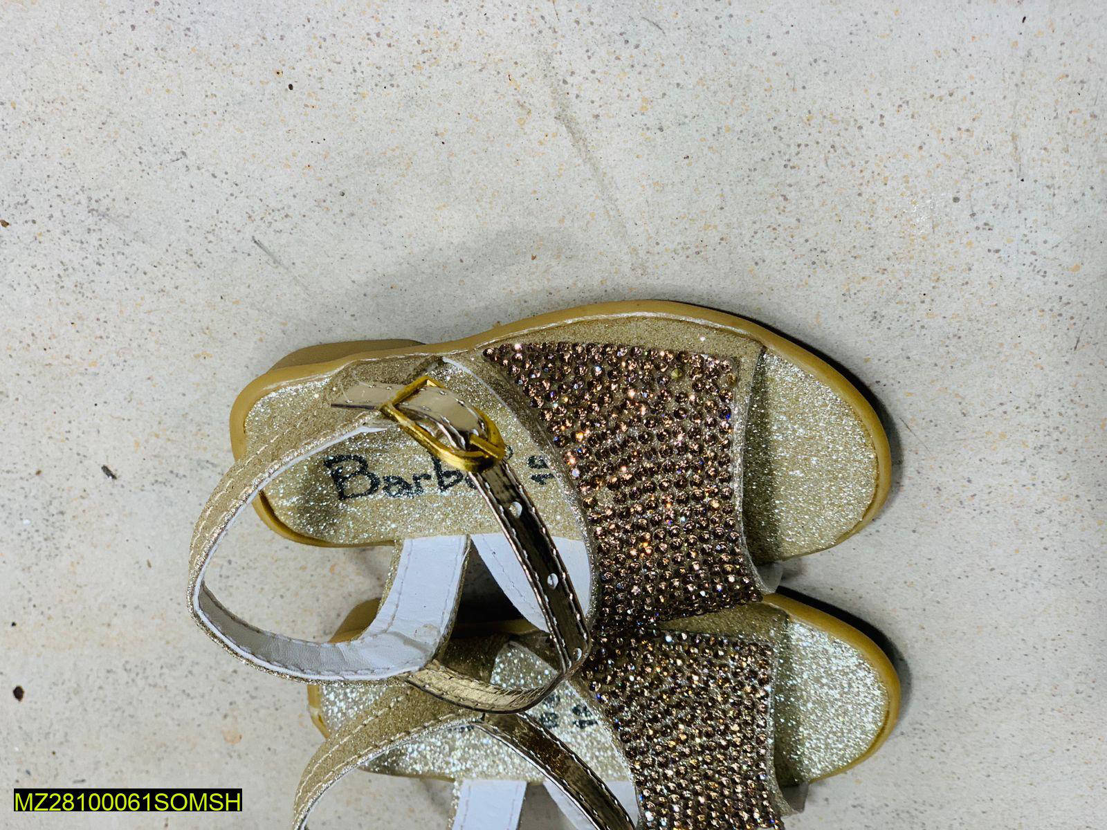 Shoes For Kids - Golden Glitter Sandals