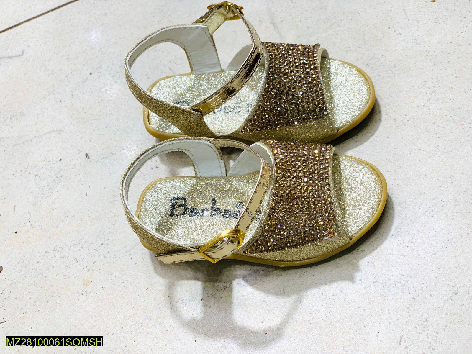 Shoes For Kids - Golden Glitter Sandals