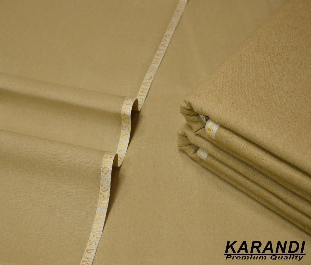 Men's Unstitched Karandi Textured Suit