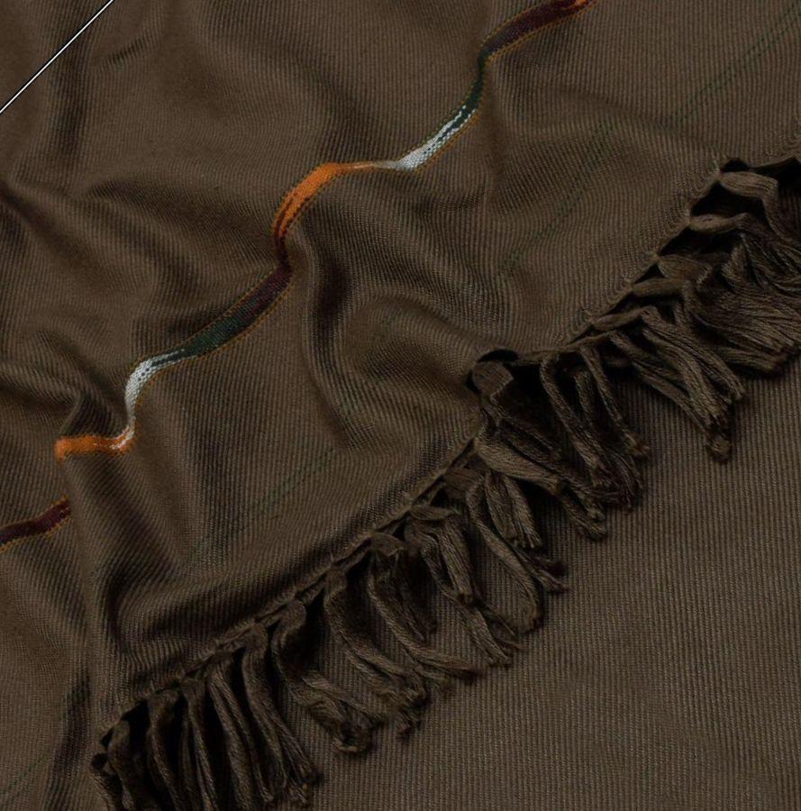 Premium Mustard Wool Chador with Border