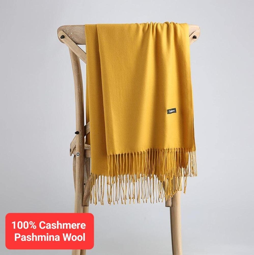 1 Pc Cashmere Plain Stoles - 100% Pure Pashmina Wool | Samina Fashion