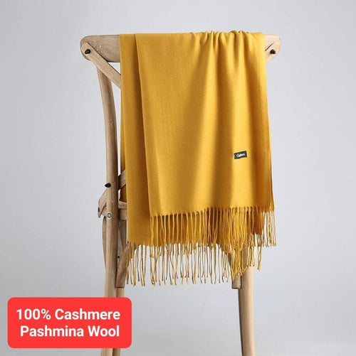 1 Pc Cashmere Plain Stoles - 100% Pure Pashmina Wool | Samina Fashion